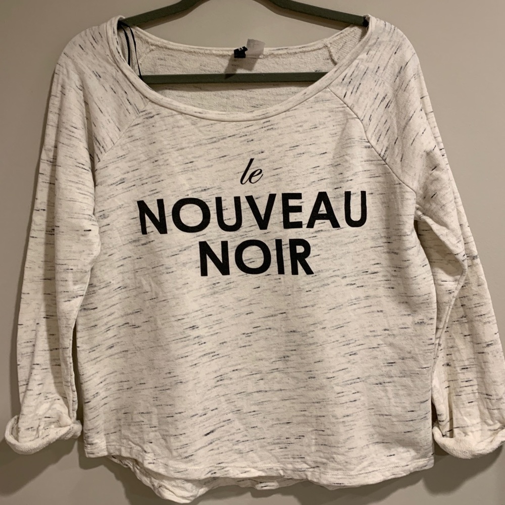 French sweatshirt material shirt